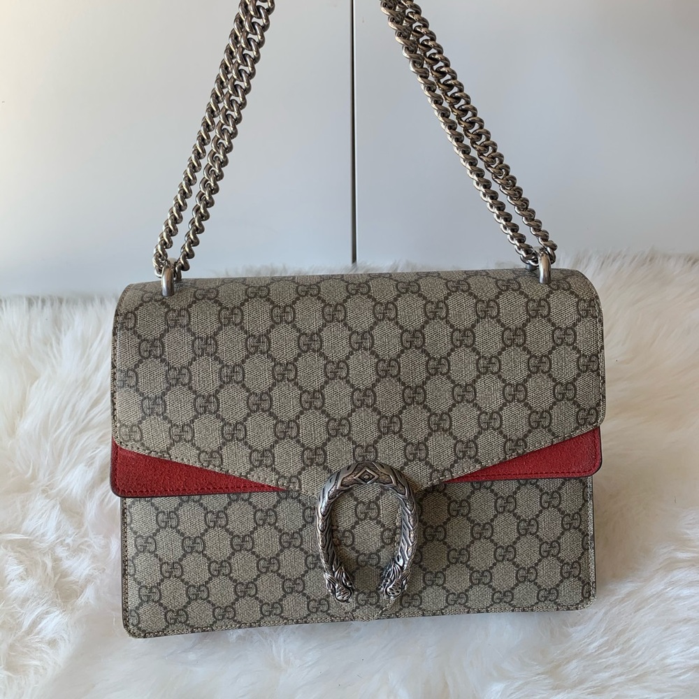 Gucci Dionysus medium GG shoulder bag red